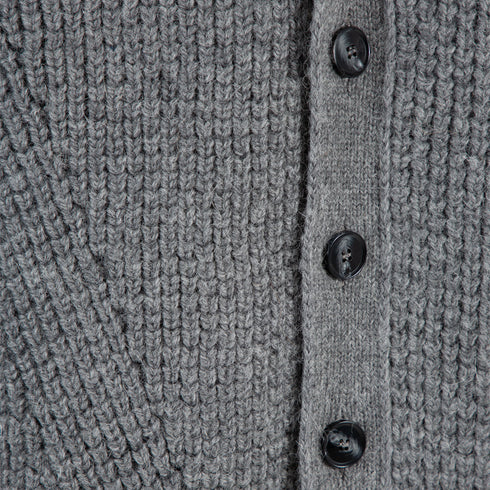 Sunflower John Cardigan Grey Melange 3015 Degli Uberti